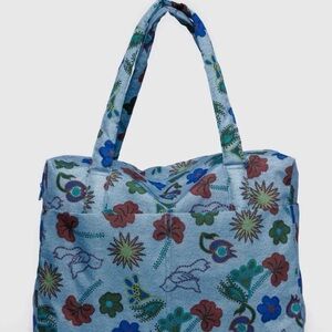 BAGGU Cloud Carry-On - Digital Denim Birds *RARE*